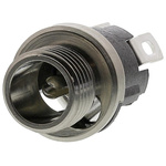 Switchcraft DC Socket Rated At 5.0A, 12.0 V, Panel Mount, Silver