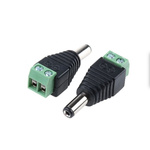 RS PRO DC Plug Rated At 2A, 16 V, Cable Mount, Nickel Plated