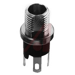 Switchcraft, L7 DC Socket Rated At 5.0A, 12.0 V, Panel Mount, length 20.8mm, Silver
