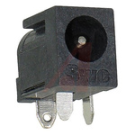 Switchcraft, DC Right Angle DC Plug Rated At 5.0A, PCB Mount, length 14.5mm, Nickel