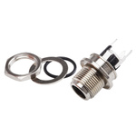 Switchcraft, PCL7 DC Socket Rated At 5.0A, 30.0 V, Panel Mount, length 26.3mm, Silver, IP68