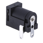RS PRO Right Angle DC Socket Rated At 2.0A, 16.0 V, Panel Mount, length 15.2mm