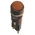 Johnson Electric 2NO/2NC Momentary Push Button Switch, IP40, 16.2/22.5 (Dia.)mm, Panel Mount, 250V ac