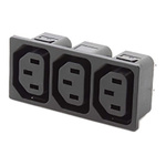 RS PRO C13 Snap-In IEC Connector Socket, 10A, 250 V