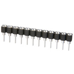 32 Way HARWIN Vertical Through Hole 2.54mm SIL Socket, Solder, 1A