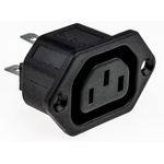 Bulgin C13 Panel Mount IEC Connector Socket, 10A, 250 V