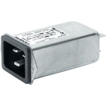 Schurter 16A, 250 V ac Panel Mount Filtered IEC Connector 5130.0001