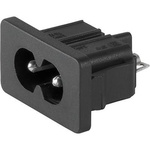 Schurter C8 Snap-In IEC Connector Male, 2.5A, 250 V