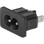 Schurter C8 Snap-In IEC Connector Male, 2.5A, 250 V
