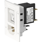 Schurter C14, C18 Panel Mount IEC Connector Socket, 10A, 250 V