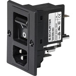 Schurter C14, C18 Panel Mount IEC Connector Socket, 10A, 250 V
