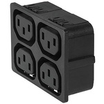 Schurter F Panel Mount IEC Connector Socket, 10A, 250 V