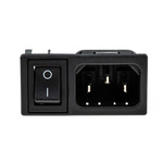 Bulgin C14 Snap-In IEC Connector Male, 10A, 250 V