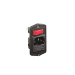 Bulgin Panel Mount IEC Connector Male, 10A, 250 V, Fuse Size 5 x 20mm