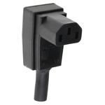 Bulgin C13 Right Angle Cable Mount IEC Connector Socket, 10A, 250 V