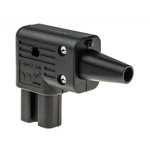 Schurter C15 Right Angle Cable Mount IEC Connector Socket, 15A, 250 V