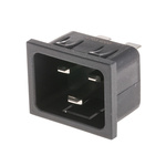 Schurter C20 Snap-In IEC Connector Male, 20A, 250 V