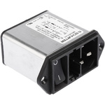 Schurter 10A, 250 V ac Male Panel Mount Filtered IEC Connector DD12.9111.111, Quick Connect Terminals 6.3 x 0.8 mm