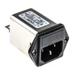 EPCOS 4A, 250 V ac/dc Panel Mount IEC Inlet Filter B84773A0004A000, Tab