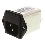 EPCOS 10A, 250 V ac/dc Panel Mount IEC Inlet Filter B84773A0010A000, Tab