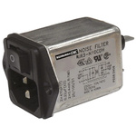 Roxburgh EMC 10A, 250 V ac/dc Male Panel Mount IEC Filter 2 Pole RIR310CEH, Faston None Fuse