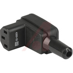 Schurter C13 Right Angle Cable Mount IEC Connector Socket, 10A, 125 V, 250 V