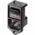 Schurter C14 Panel Mount IEC Connector Male, 10A, 250 V