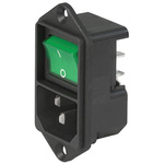 Schurter C14 Panel Mount IEC Connector Male, 10A, 250 V