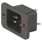 Schurter C20 Panel Mount IEC Connector Male, 16A, 250 V