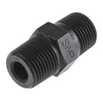 Hi-Force Straight Nipple Fitting HF17, Connector A NPT 3/8-18 Male, Connector B NPT 3/8-18 Male