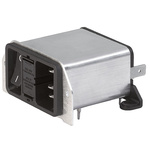 Schurter 6A, 250 V ac Male Through Hole IEC Filter DD22.6121.1111, Solder