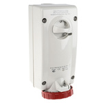 Scame Switchable IP67 Industrial Interlock Socket 3PN+E, Earthing Position 6h, 16A, 415 V