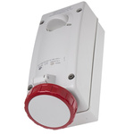 Scame Switchable IP67 Industrial Interlock Socket 3P+E, Earthing Position 6h, 32A, 415 V