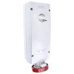 Scame Switchable IP67 Industrial Interlock Socket 3PN+E, Earthing Position 6h, 63A, 415 V