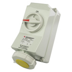 MENNEKES Switchable IP67 Industrial Interlock Socket 2P+E, 32A, 110 V