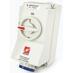 MENNEKES Switchable IP67 Industrial Interlock Socket 2P+E, Earthing Position 6h, 32A, 230 V