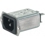 Schurter 10A, 250 V ac Male Panel Mount Filtered IEC Connector 5120.1006.0 None Fuse
