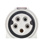 MENNEKES IP44 Red Wall Mount 5P 20 ° Socket, Rated At 32A, 415 V