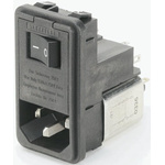 Schaffner,2A,250 V ac Male Panel Mount IEC Filter FN 389-2/21,Solder