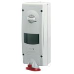 Scame Switchable IP44 Industrial Interlock Socket 3P+E, Earthing Position 6h, 16A, 400 V