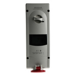 Scame Switchable IP44 Industrial Interlock Socket 3P+N+E, Earthing Position 6h, 16A, 400 V