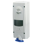 Scame Switchable IP44 Industrial Interlock Socket 2P+E, Earthing Position 6h, 32A, 230 V