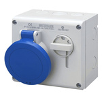 Scame Switchable IP44 Industrial Interlock Socket 2P+E, Earthing Position 6h, 16A, 250 V