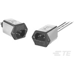 TE Connectivity 6A, 250 V ac Flange Mount IEC Inlet Filter 6EGG1C-2, Faston