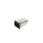 XP Power 3A, 264 V ac Male Screw IEC Inlet Filter FASAS03SFR, Faston 1 Fuse