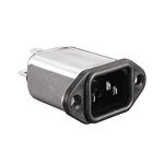 Bulgin 10A, 250 V Male Flange Mount IEC Filter PS00/A1020/6300