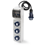 RS PRO IP65 Grey 2P + E Industrial Power Socket, Rated At 16A, 230 V