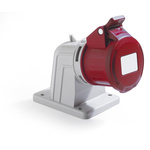 RS PRO IP44 Red Panel Mount 3P + E Industrial Power Socket, Rated At 32A, 380 → 415 V