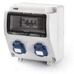 RS PRO IP54 Grey 2P Industrial Power Socket, Rated At 16A, 230 V