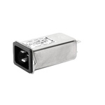 Schurter 16A, 250 V ac Receptacle Panel Mount IEC Filter 5130.1000, Quick Connect None Fuse
